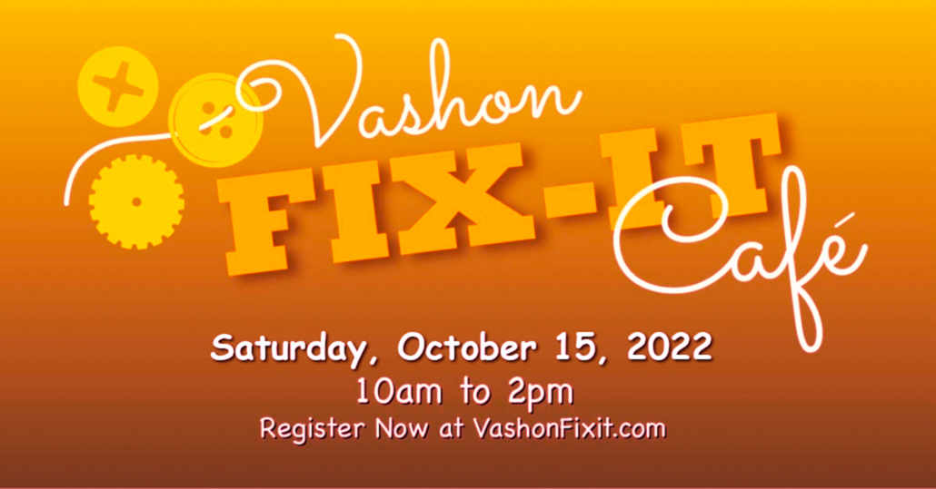 Vashon Fix-It Cafe Oct. 15